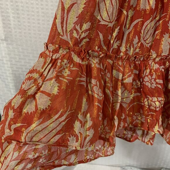 Verb by pallavi singhee Anthropologie Baby Doll Dress Womens L High Neck - Picture 2 of 5